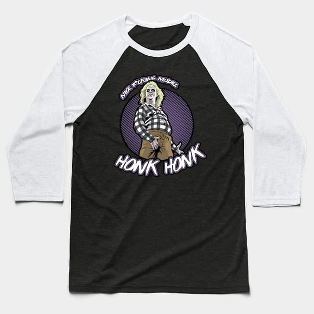 Beetlejuice Honk Honk Baseball T-Shirt by Andriu